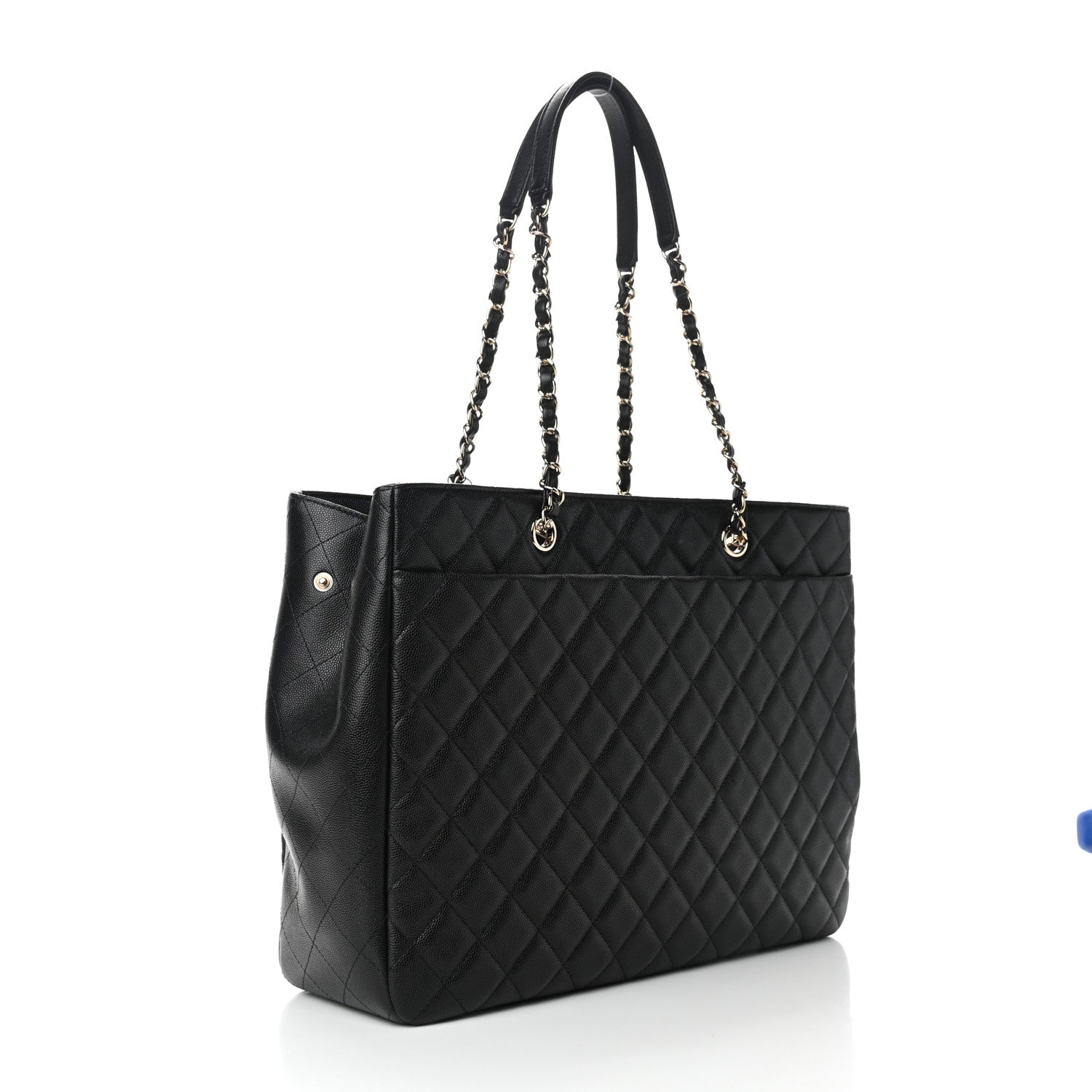 Chanel Caviar Quilted Large Shopping Tote Black 3 of 9