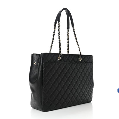Chanel Caviar Quilted Large Shopping Tote Black 3 of 9