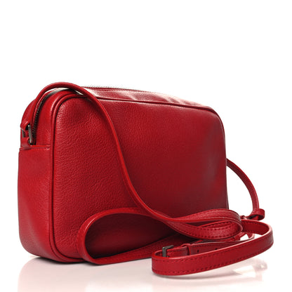 Saint Laurent Lambskin Monogram Lou Camera Bag Eros Red 3 of 10
