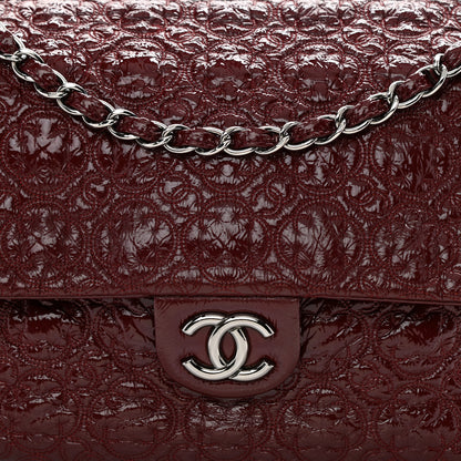 Chanel Vinyl Rock In Moscow Single Flap Dark Red 8 of 9