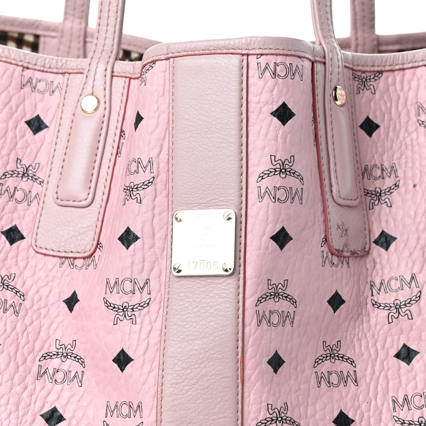 Visetos Medium Liz Reversible Shopper Tote Soft Pink