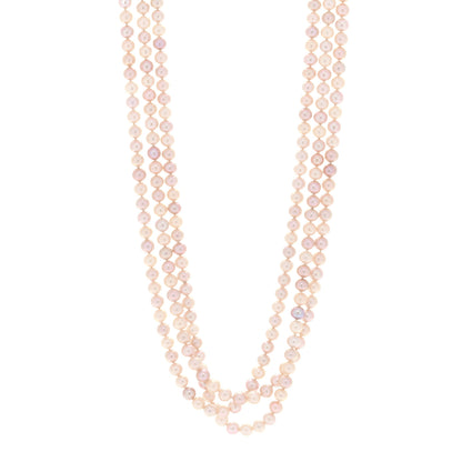 Tiffany Sterling Silver Freshwater Cultured Pearl Ziegfeld Long Strand Necklace 1 of 4