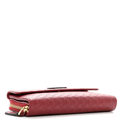 Gucci Soft Microguccissima Continental Zip Wallet Red 4 of 10