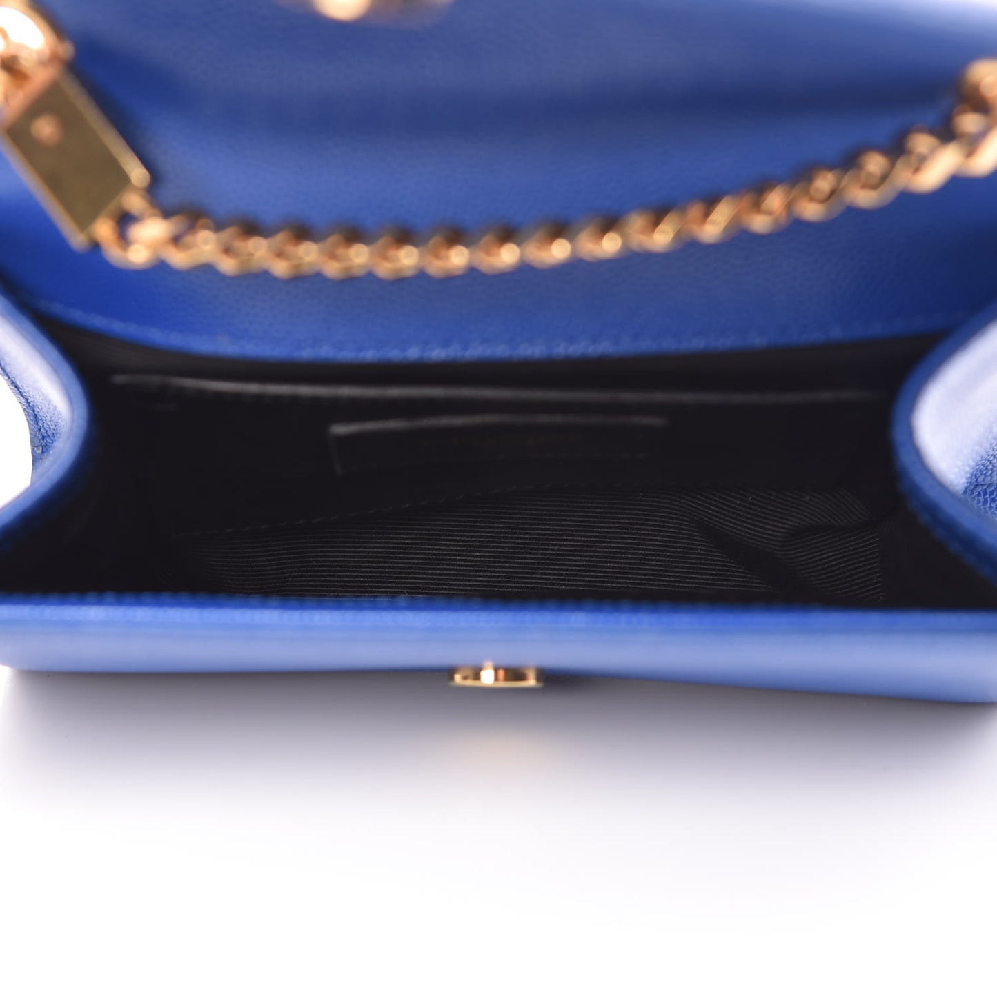 Grain De Poudre Small Classic Monogram Satchel Royal Blue