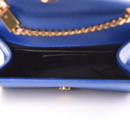 Saint Laurent Grain De Poudre Small Classic Monogram Satchel Royal Blue 5 of 10
