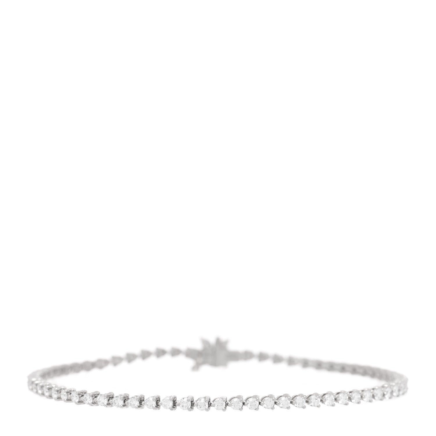 Tiffany Platinum Diamond 1.95ctw Victoria Tennis Bracelet 2 of 3