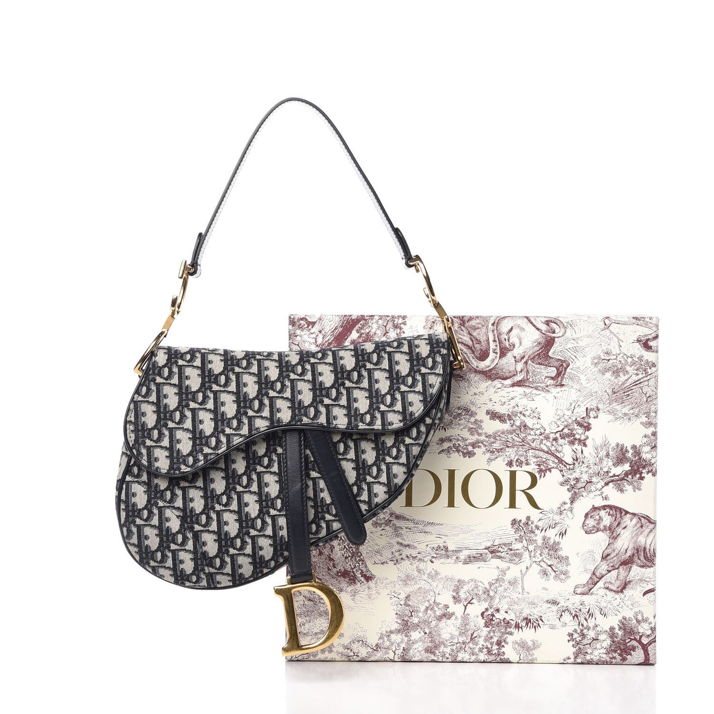 Oblique Saddle Bag Blue