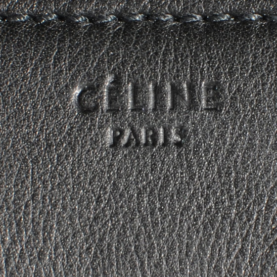 Celine Calfskin Medium Phantom Luggage Black 6 of 8