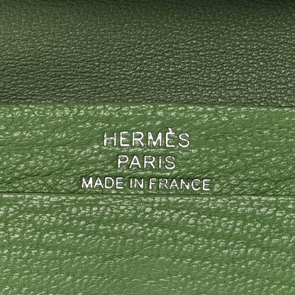 Hermes Chevre Mysore Mini Bearn Wallet Vert Criquet 9 of 16