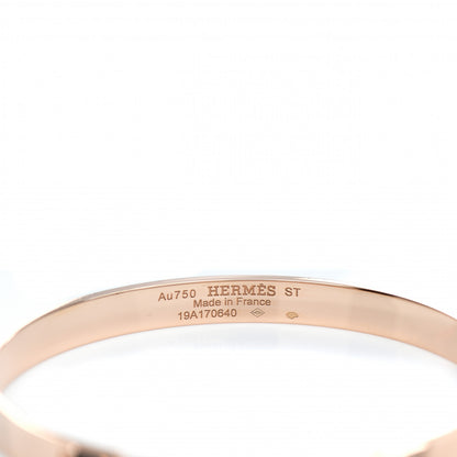 Hermes 18K Rose Gold PM Collier De Chien Bracelet ST 3 of 4