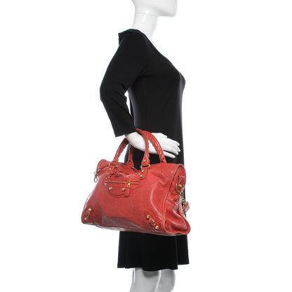 Balenciaga Agneau Giant 12 Gold Hardware City Rouge Cardinal 3 of 15