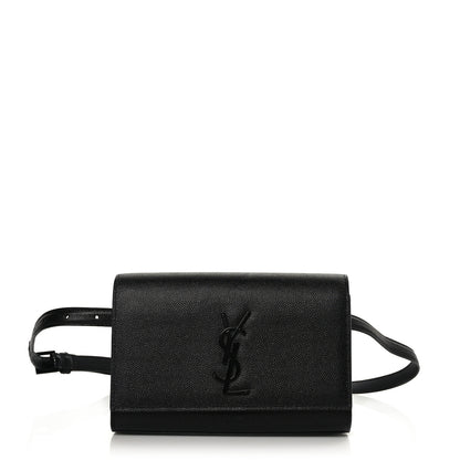 Saint Laurent Grain De Poudre Monogram Kate Belt Bag Black 1 of 8