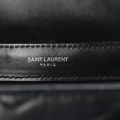 Saint Laurent Calfskin Y Quilted Monogram Small Loulou Backpack Black 7 of 12