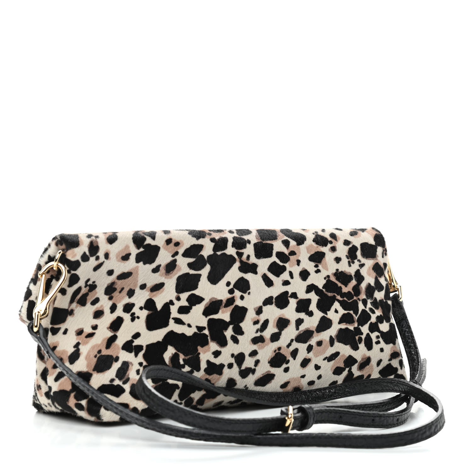 Burberry Heritage Grain Calf Hair Print Fold Over Crossbody 2 of 8