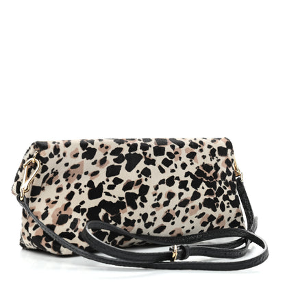 Burberry Heritage Grain Calf Hair Print Fold Over Crossbody 2 of 8