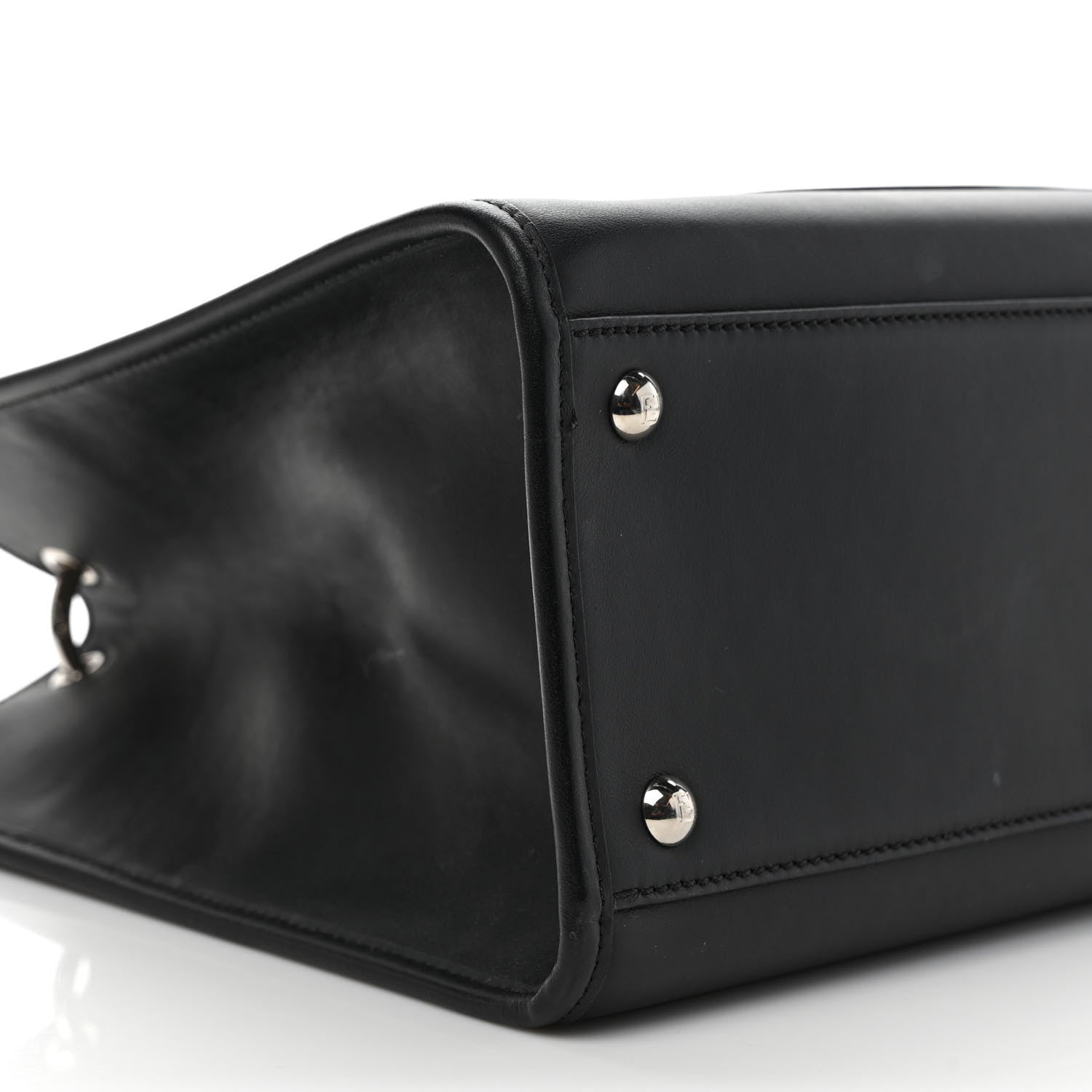 Fendi Vitello Century Opaco F is Fendi Regular Runaway Satchel Black 8 of 9