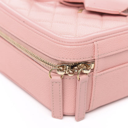 Chanel Caviar Quilted Medium CC Filigree Vanity Case Pink 10 of 13