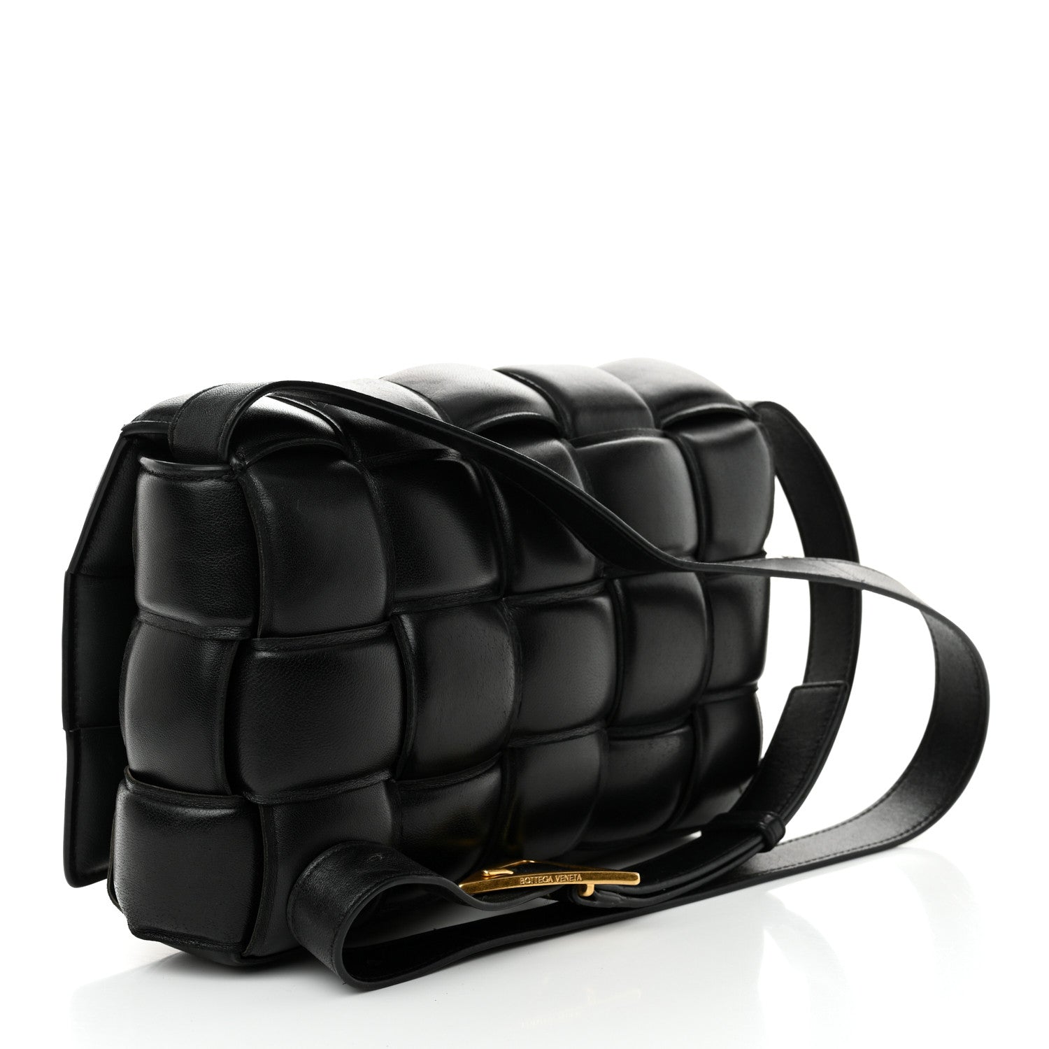 Bottega Veneta Nappa Maxi Intreccio Padded Cassette Crossbody Bag Black 3 of 14