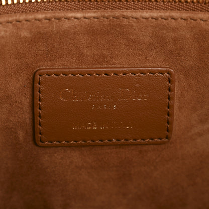 Christian Dior Calfskin Macro Cannage Small Book Tote Golden Saddle 6 of 11