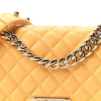 Chanel Calfskin Quilted Small Boy Flap Yellow 8 of 11
