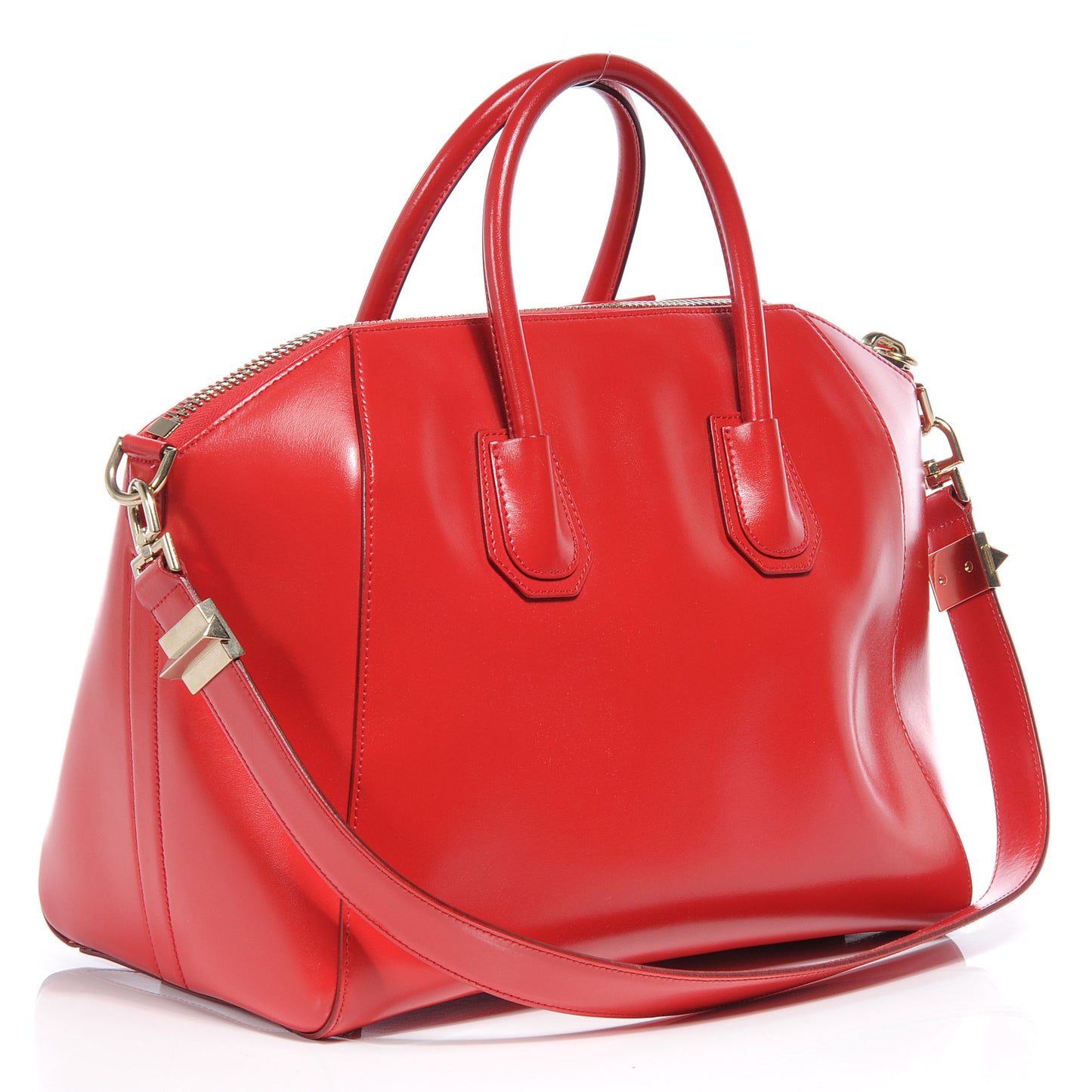 Smooth Calfskin Medium Antigona Red