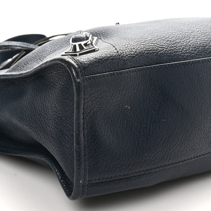 Balenciaga Chevre Silver Metallic Edge Hardware S City Bleu Nuit Dark Sea 10 of 11