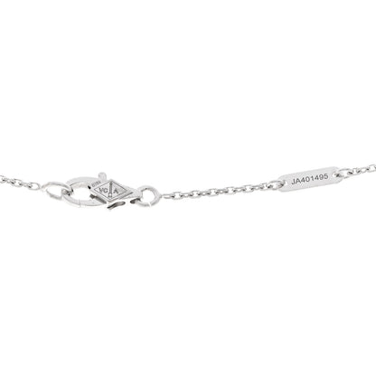 Van Cleef & Arpels 18K White Gold Diamond Sweet Alhambra Pendant Necklace 5 of 5