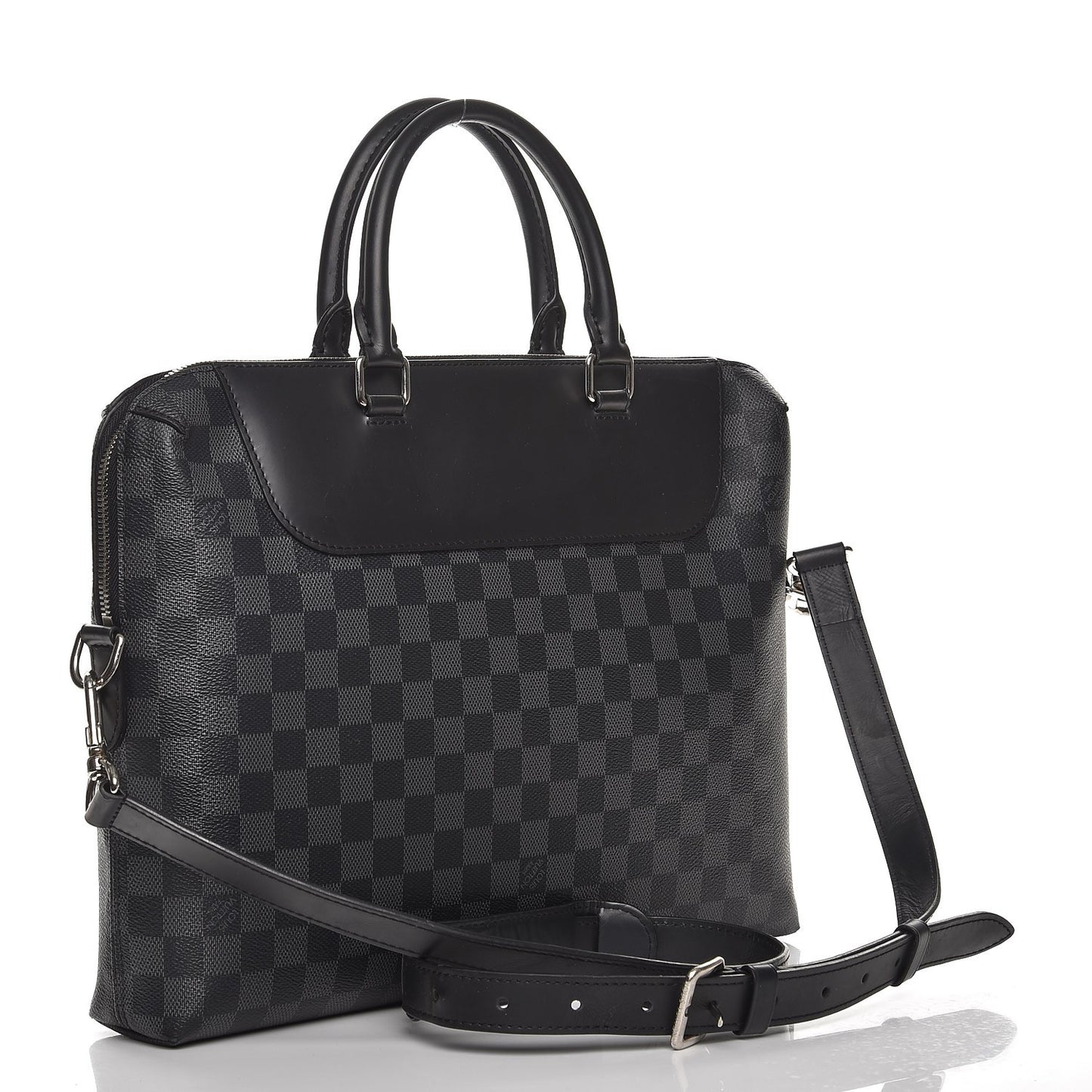 Damier Graphite Porte-Documents Jour