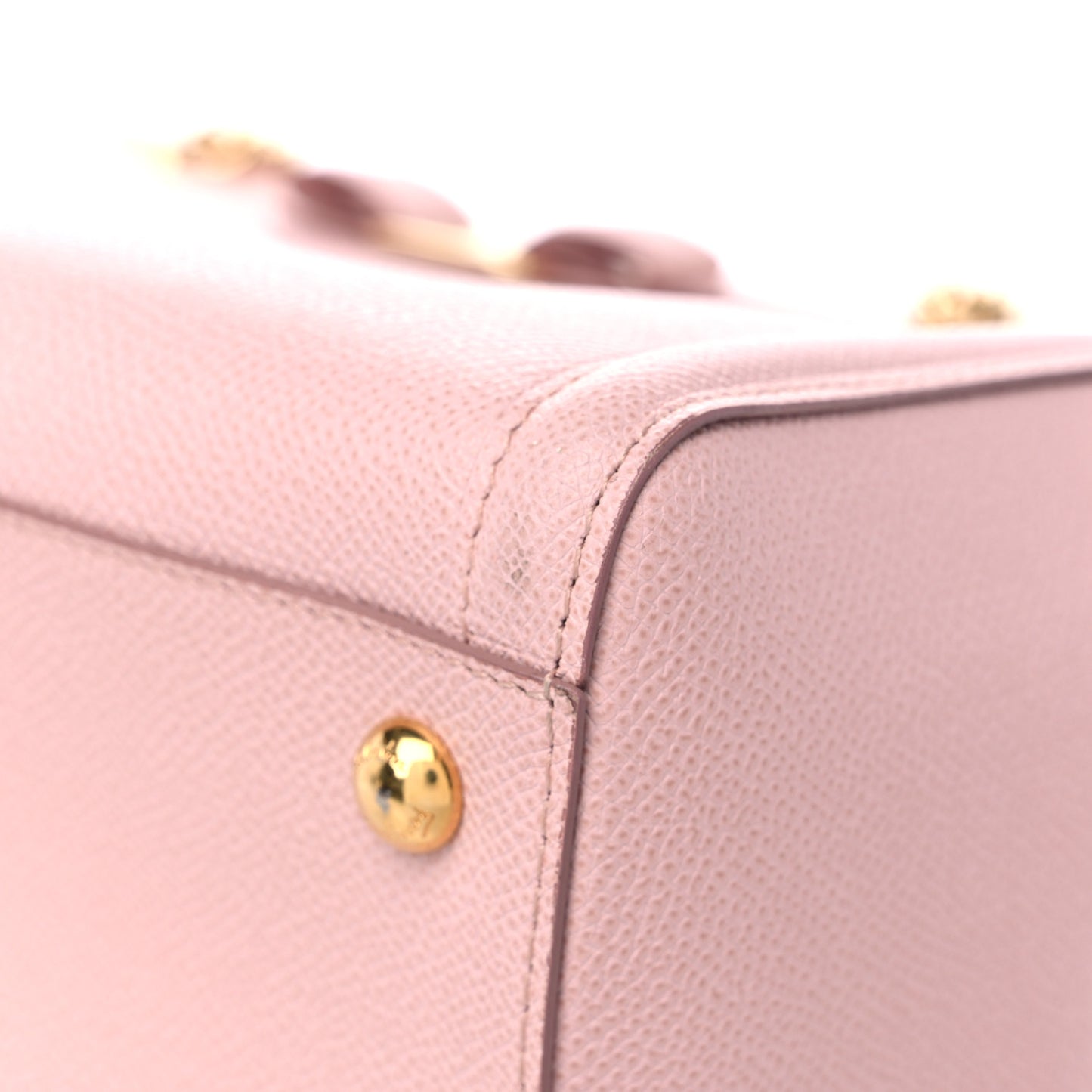 Hammered Calfskin Vara Bow Chain Tote Pink