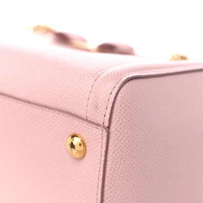 Salvatore Ferragamo Hammered Calfskin Vara Bow Chain Tote Pink 9 of 11