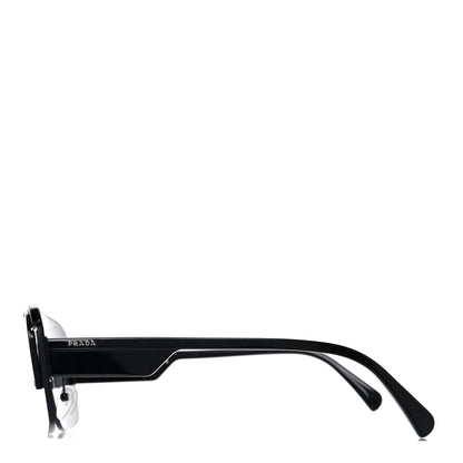 Prada Rectangular Sunglasses SPR 15U Black 3 of 9