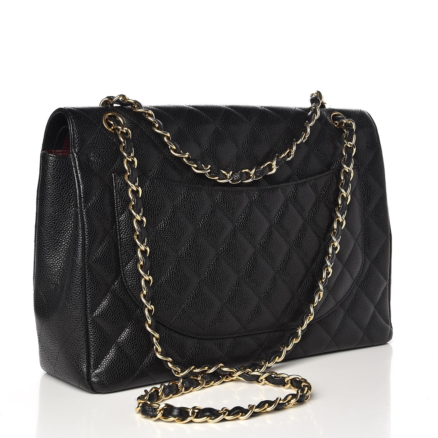 Chanel Caviar Quilted Maxi Double Flap Black 3 of 7