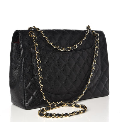 Chanel Caviar Quilted Maxi Double Flap Black 3 of 7
