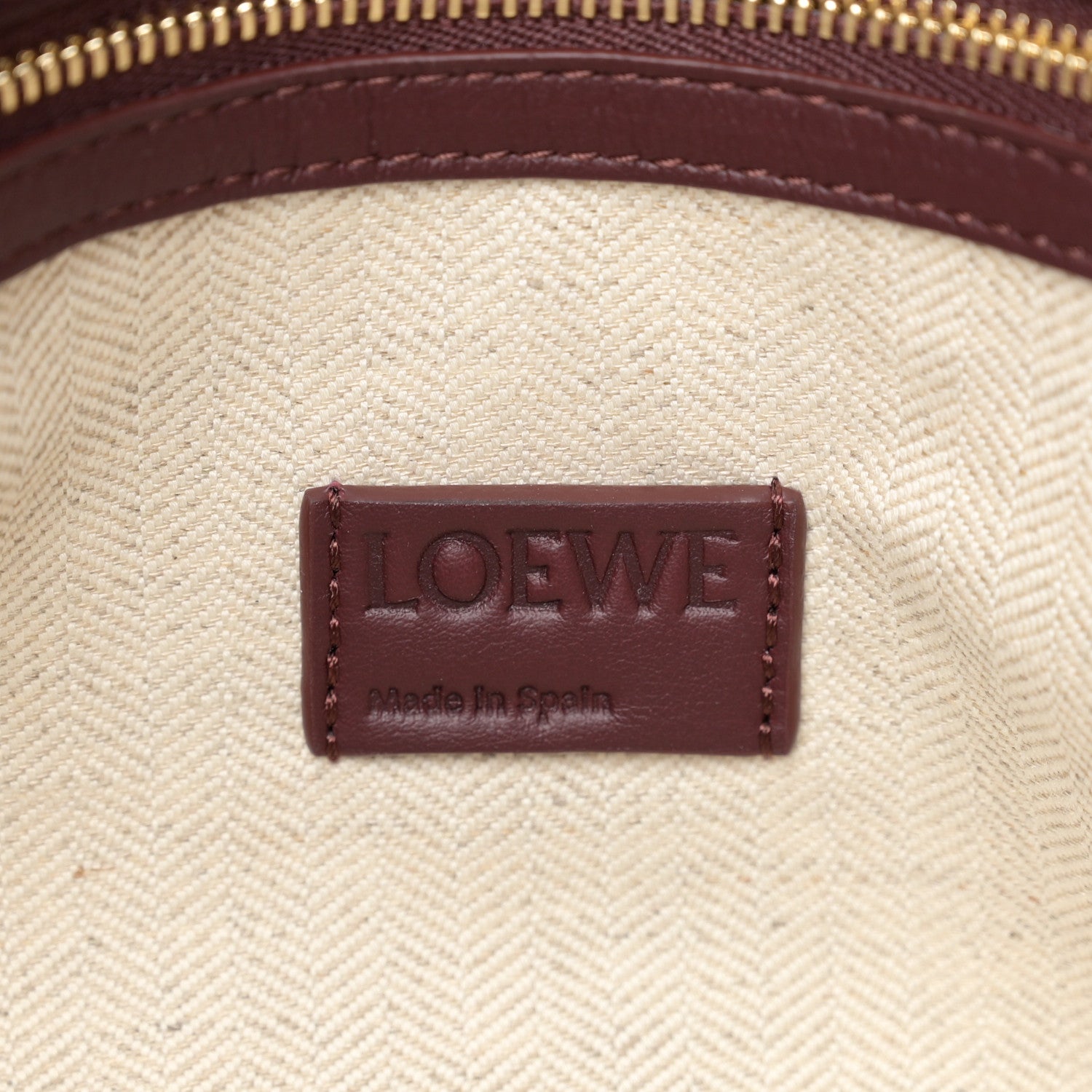 Loewe Calfskin Large Flamenco Knot Bag Dark Burgundy 6 of 10