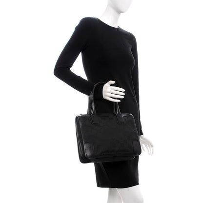 Gucci Nylon Monogram Tote Bag Black 2 of 8