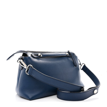 Fendi Vitello Dolce Medium By The Way Boston Bag Blue 3 of 13