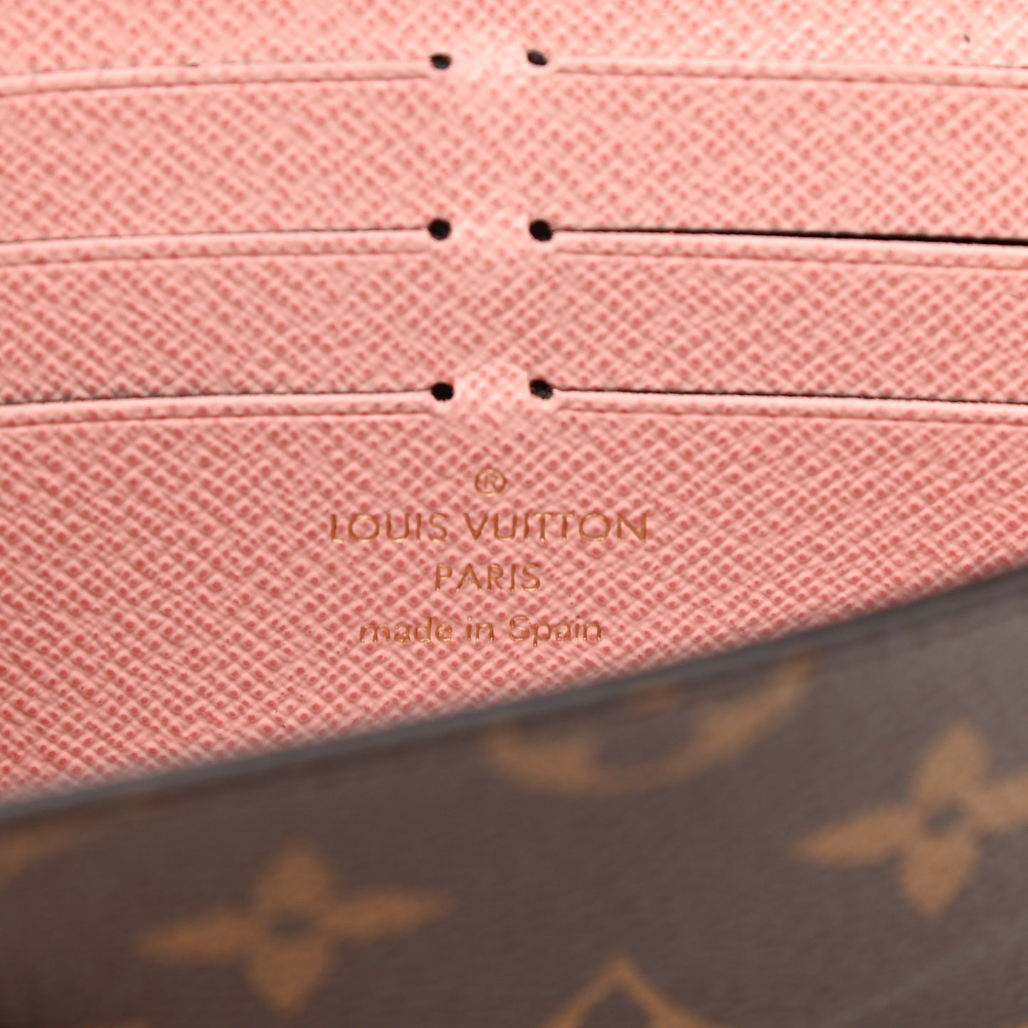 Monogram Jeanne Wallet Rose Ballerine