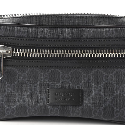 Gucci Soft GG Supreme Monogram Web Belt Bag Black Grey 10 of 10