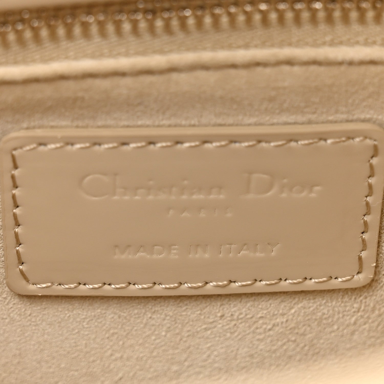 Christian Dior Patent Cannage Small Lady Dior Beige 6 of 10