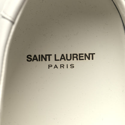 Saint Laurent Calfskin Andy Low Top Sneakers Blanc Optique 8 of 8