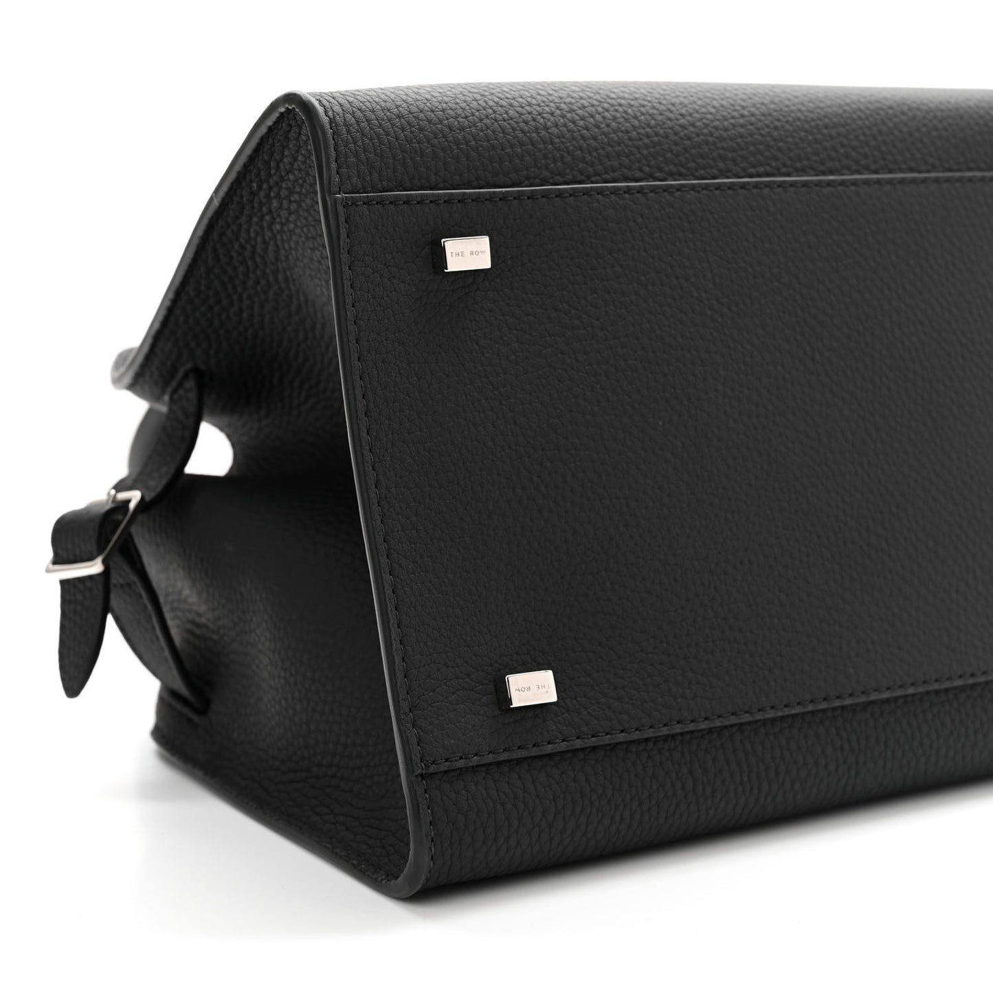 Grained Calfskin Soft Margaux 10 Bag Black