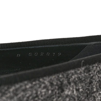 Chanel Tweed Grosgrain Cap Toe Ballerina Flats 35.5 Dark Grey Black 8 of 9