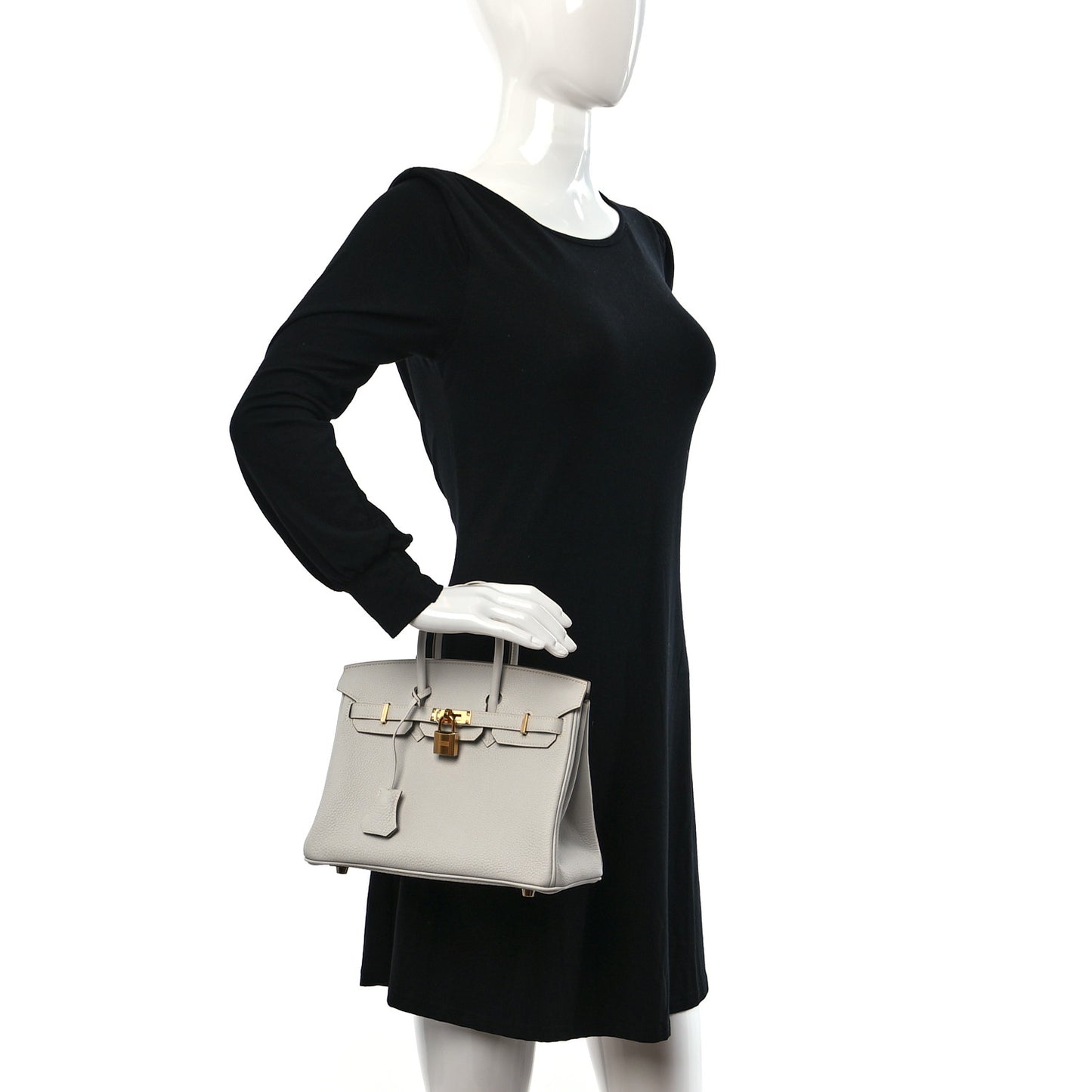 Togo Birkin 25 Gris Pale