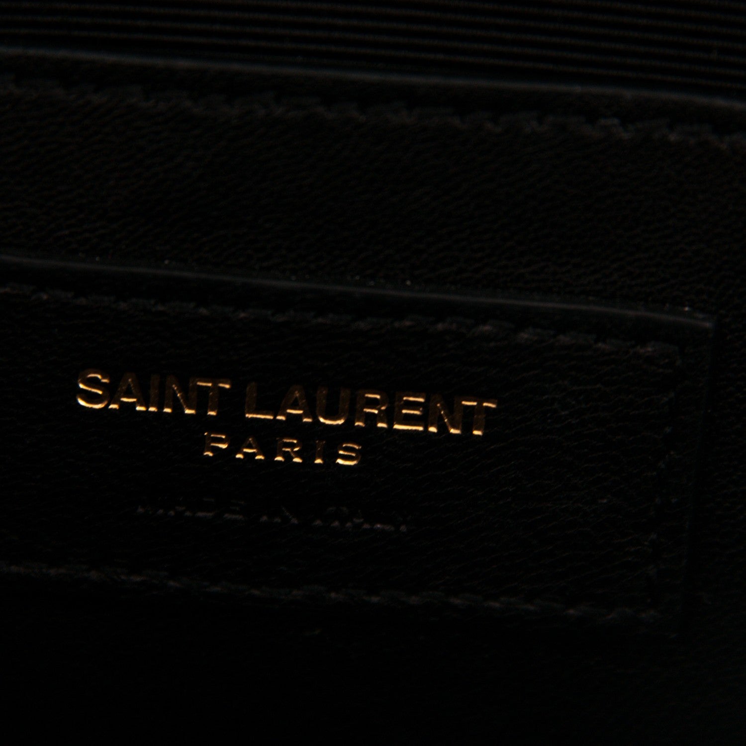 Saint Laurent Grain De Poudre Classic Monogram Clutch Navy 6 of 7