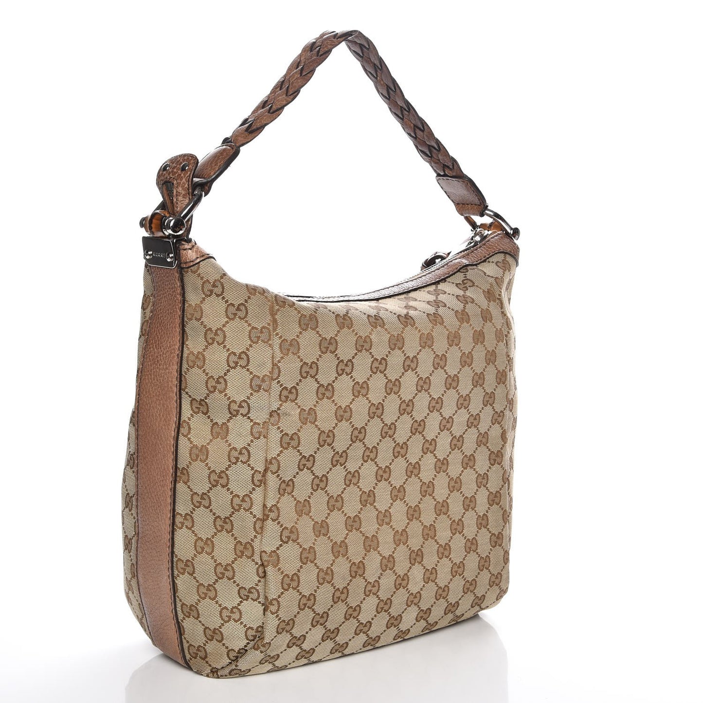 Monogram Medium Bamboo Bar Hobo Brown