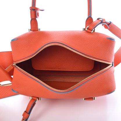 Delvaux Grained Calfskin Cool Box Satchel Paprika 5 of 9