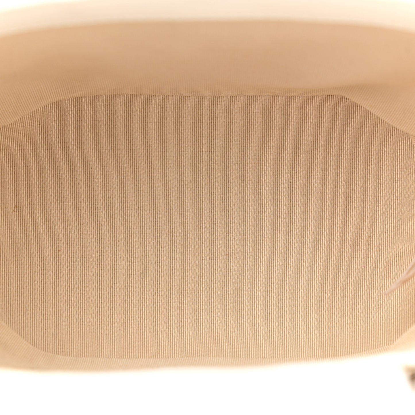 Calfskin Raffia Small Vanity Case Bag White Beige White Beige