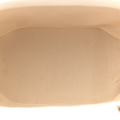 Chanel Calfskin Raffia Small Vanity Case Bag White Beige White Beige 5 of 11