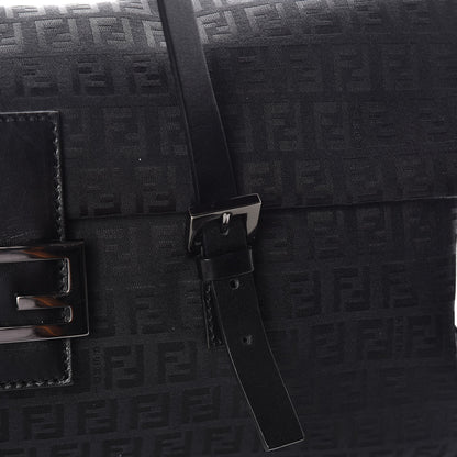 Fendi Zucchino Shoulder Bag Black 13 of 15