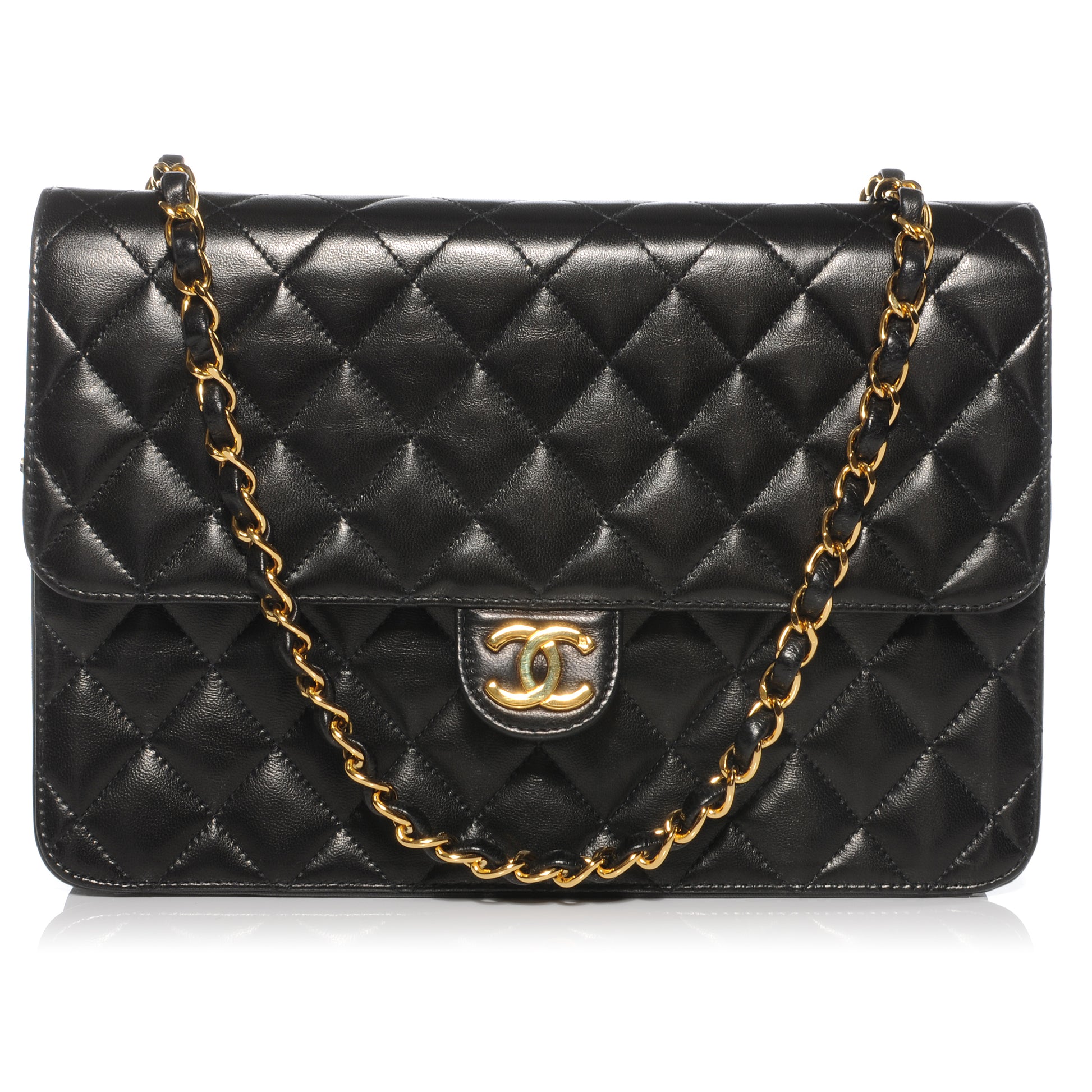 Chanel Lambskin Medium Single Flap Black 1 of 10